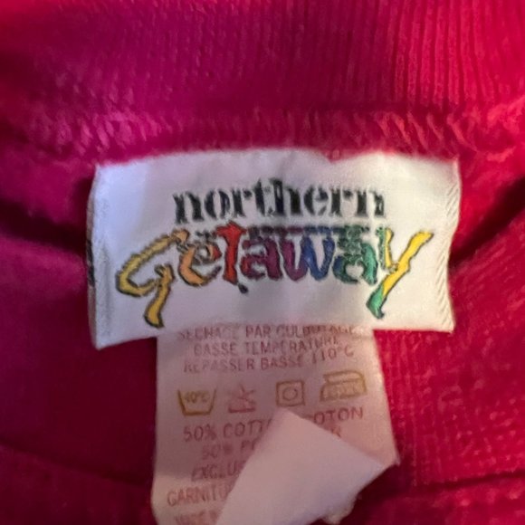 Northern Getaway Sweatshirt Girls Sm Playful Kitten Mice Dogs Best Friends Pink - Picture 10 of 13